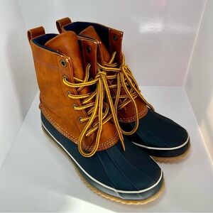 London Fog Women’s Ankle Boots, Rain & Snow Booties, Size 8, Lace Ups